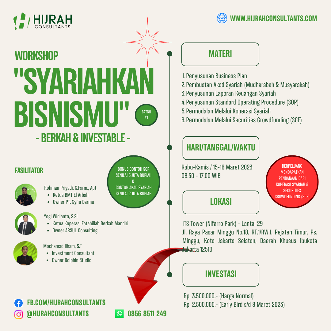 Workshop "Syariahkan Bisnismu - Berkah & Investable" (Batch #1)