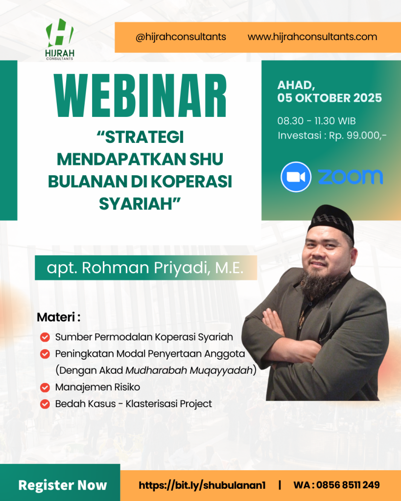 Webinar Strategi Mendapatkan SHU Bulanan di Koperasi Syariah